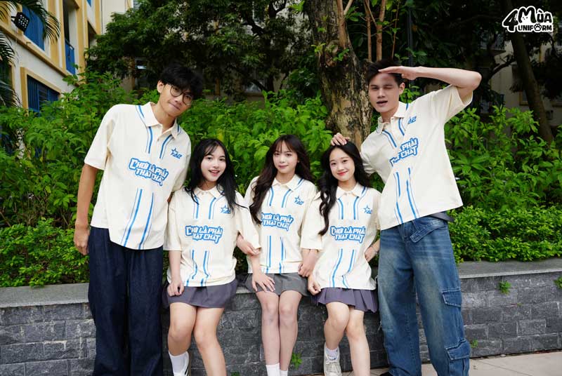 Đồng phục áo lớp Connect màu be