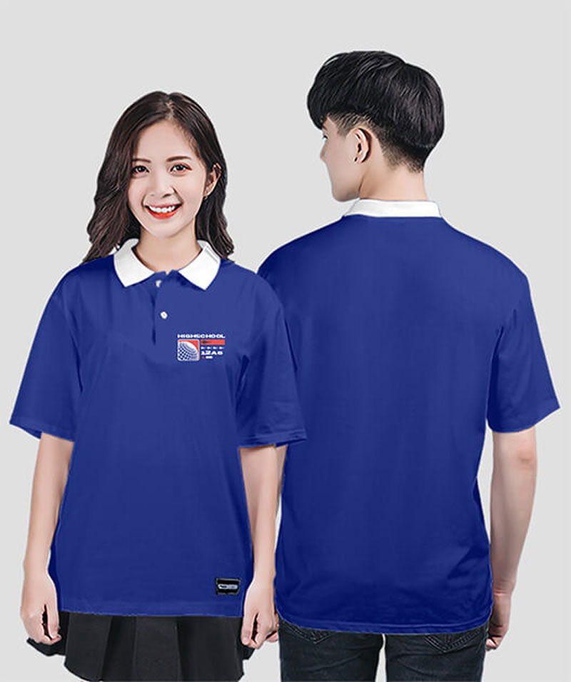 Áo lớp polo xanh navy