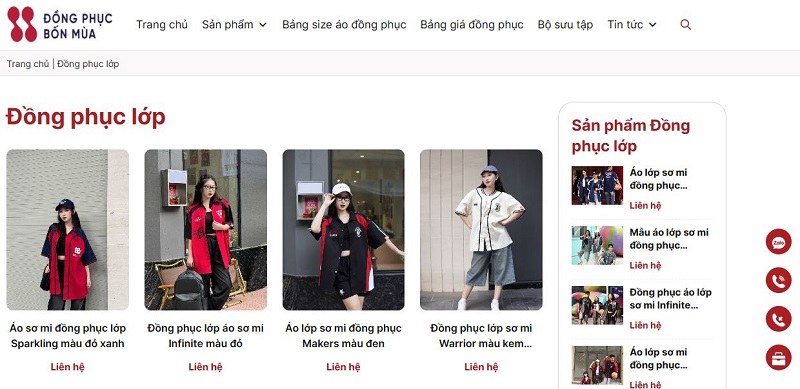 Bốn Mùa Uniform - xưởng may đồng phục áo lớp tại Hà Nam tốt nhất