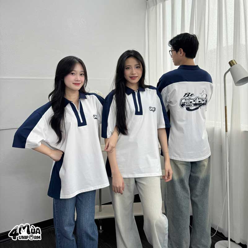 Xưởng sản xuất đồng phục áo lớp tại Hà Tĩnh Bốn Mùa Uniform