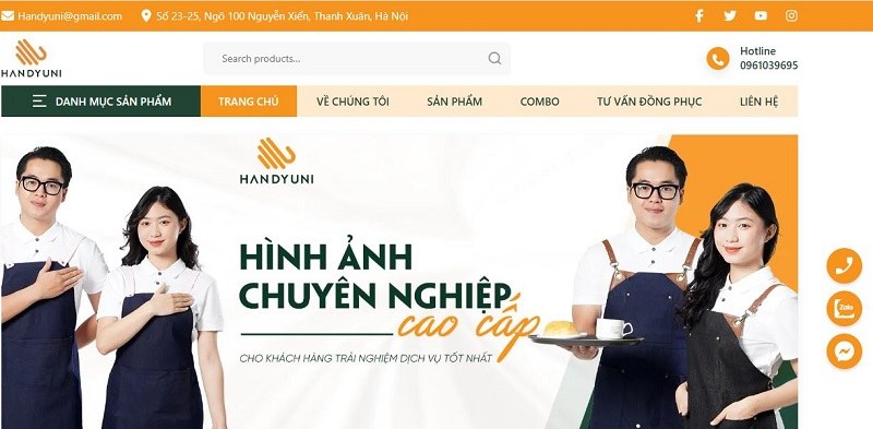 May đồng phục áo lớp nhiều mẫu mã tại Handyuni