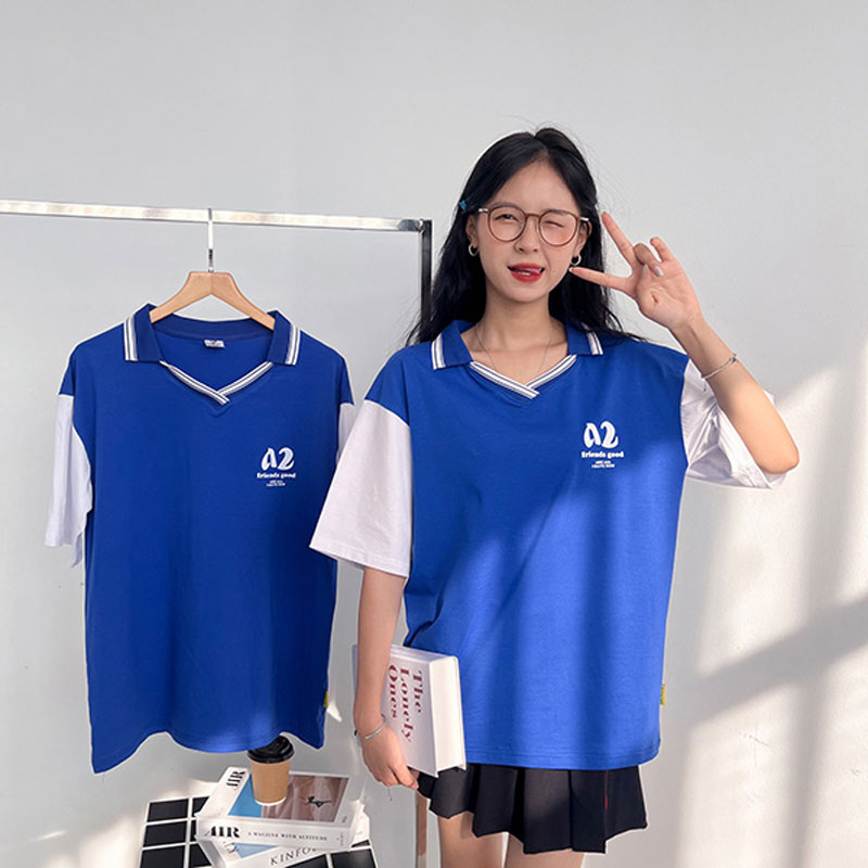 Áo lớp đồng phục thể thao màu xanh navy