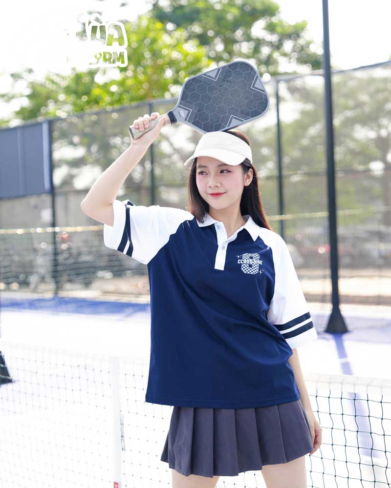 Áo lớp đồng phục oversize KIND màu xanh đen