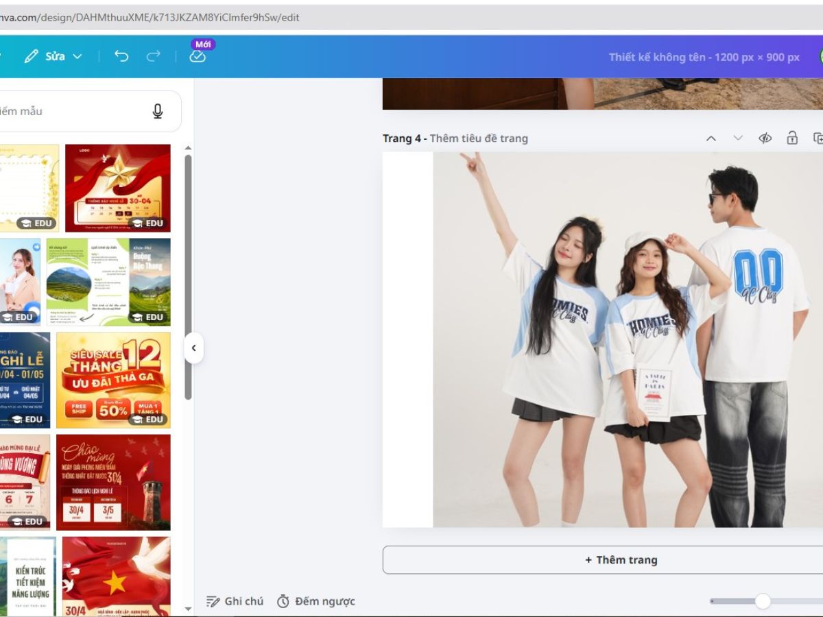 Giao diện Canva cực kỳ thân thiện và dễ sử dụng