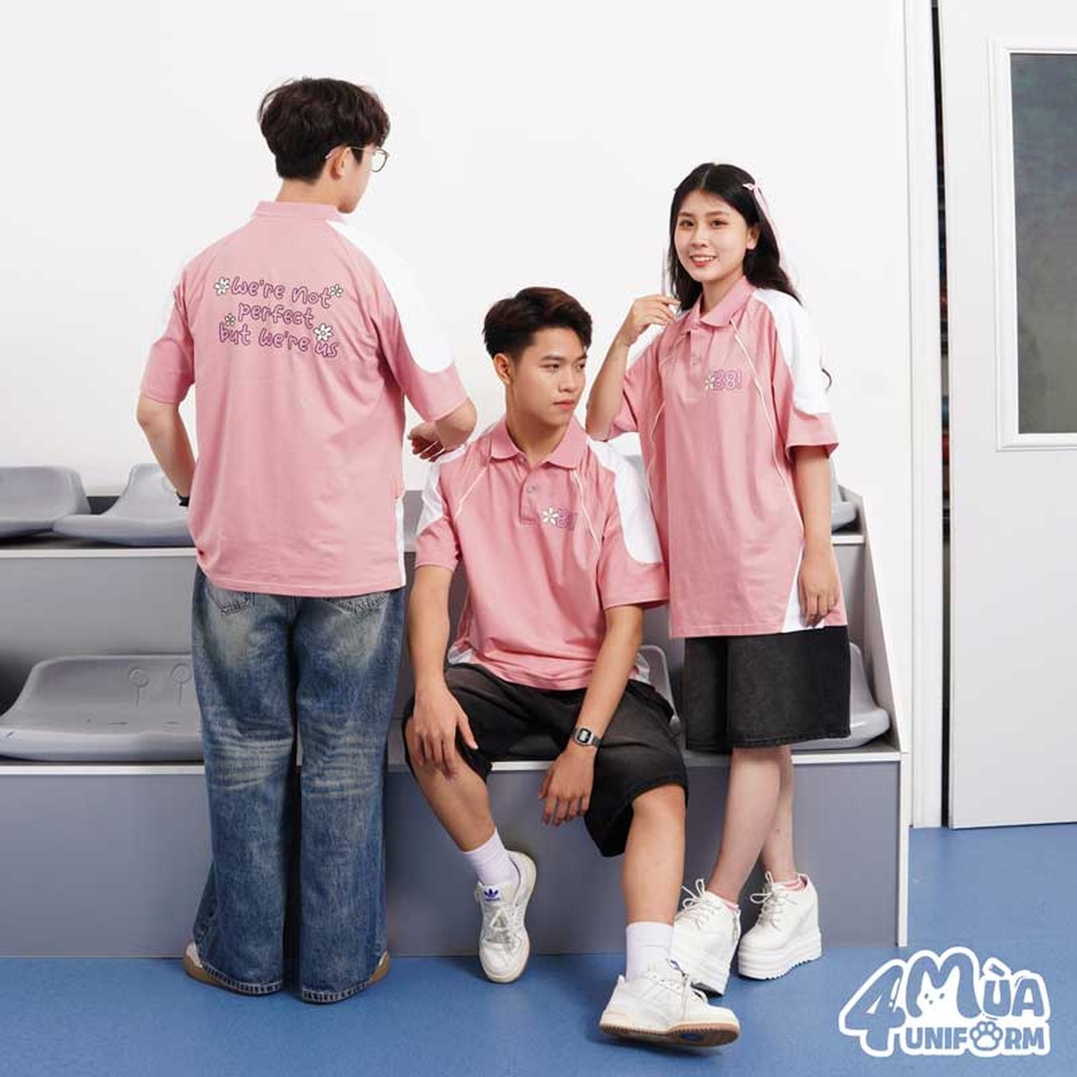 Phối áo lớp với quần shorts giúp outfit tập thể năng động, khỏe khoắn và dễ di chuyển