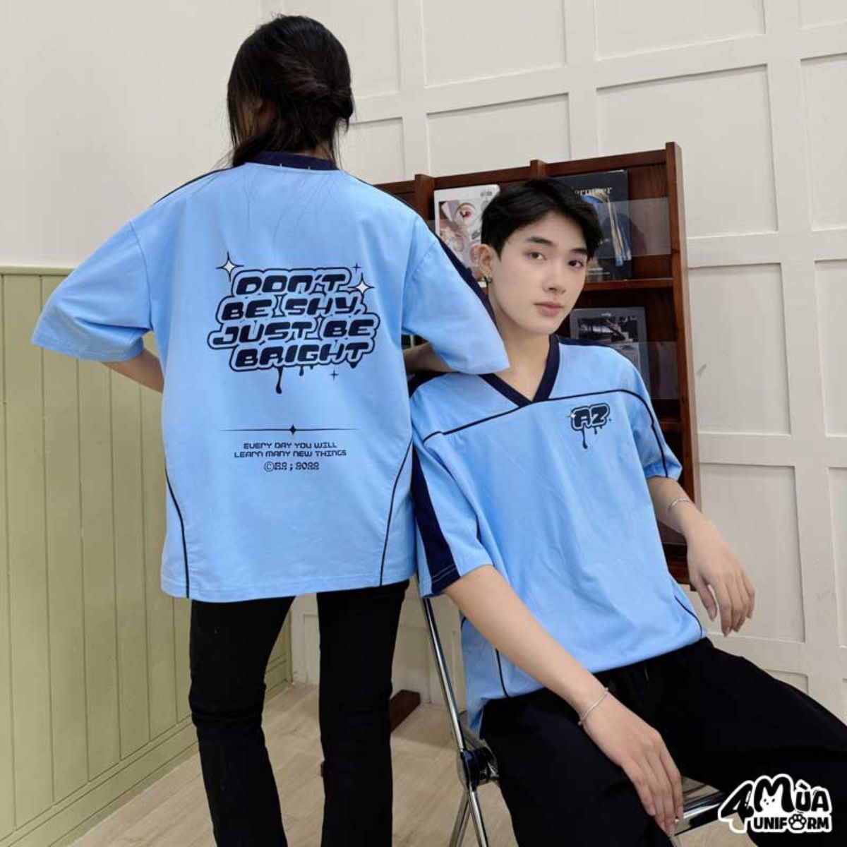 Tông xanh dương tạo cảm giác tươi mới và gần gũi