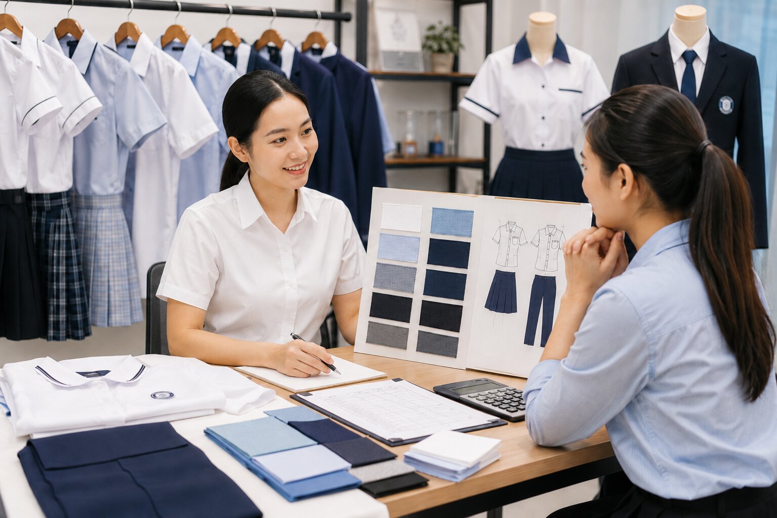 Áo sơ mi đồng phục lịch sự, gọn gàng và phù hợp nhiều cấp học