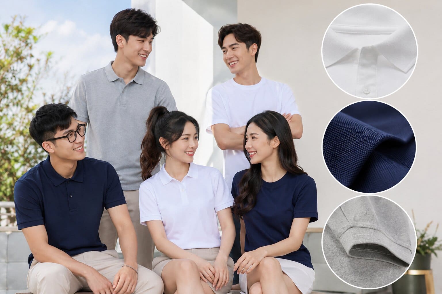 Chất liệu áo nhóm thoáng mát, bền đẹp và phù hợp với từng nhu cầu sử dụng