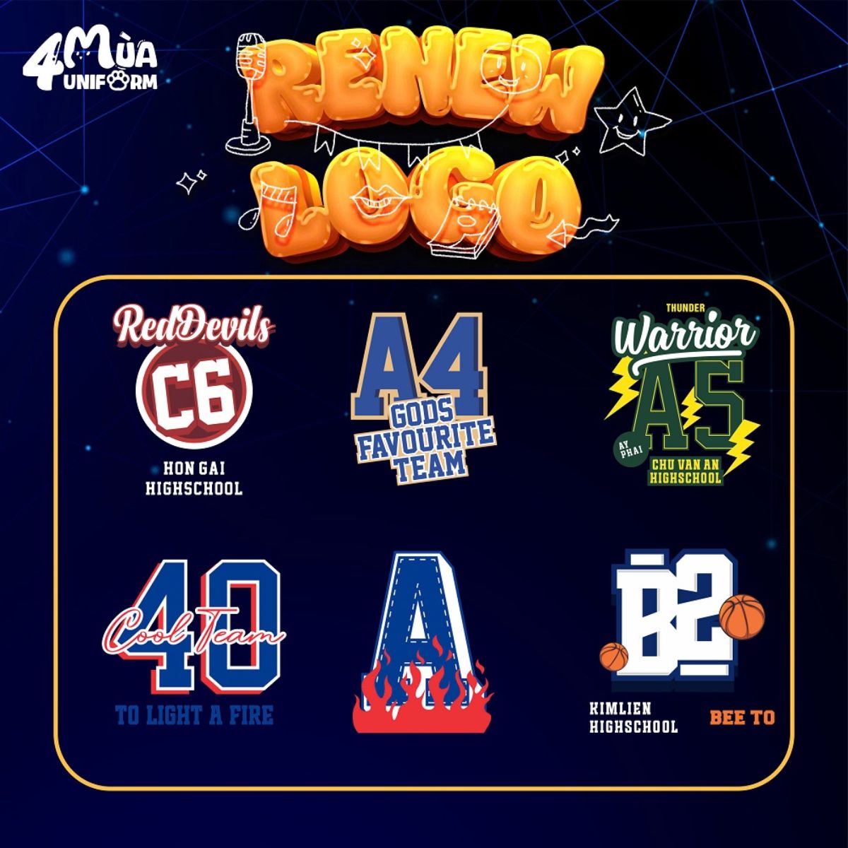 99+ Mẫu Logo Áo Lớp Hot | Độc quyền tại Bốn Mùa Uniform