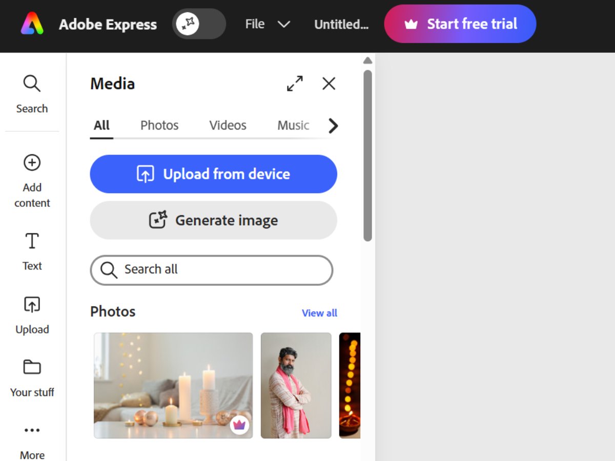 Nền tảng Adobe Express trực tuyến giúp xây dựng logo theo phong cách riêng